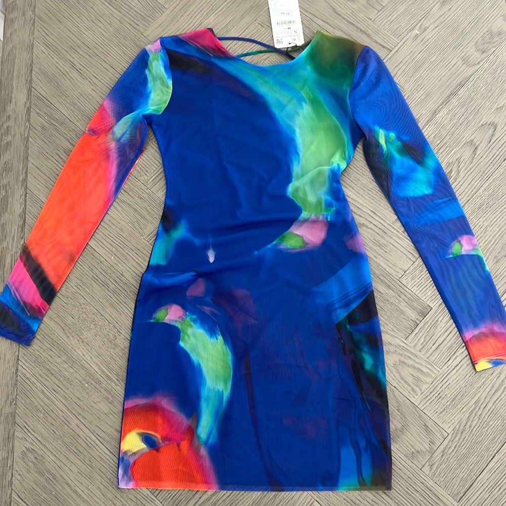 Zara multicolored mini dress